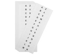 HANABASS Alphabet Index Tabs Stickers Paper Book Annotation Tabs White Letters from A Through Z Strong Adhesion, 10 Sheets for Easy Organization in Office and School