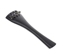 HANABASS Aluminum Alloy Cello Tailpiece with Fine Tuners Lightweight Durable Cello Part Replacement Easy Install Musical Instrument Accessory for String Tension Stability Black