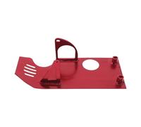 HANABASS Aluminum Skid Plate Motorcycle Engine Bash Guard Red Bolt-on Undercarriage Protection for 90-125cc Dirt Bikes Off-road Trail and Touring Use