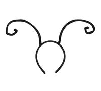 HANABASS Ant Tentacles Halloween Headband, Antenna Headbands, Black Cloth Costume Accessory for Cosplay, Dress-Up Party Favors, 13 Inch