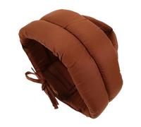 HANABASS Anti-Fall Protective Hat for Seniors Adults, Soft Padded Safety Helmet Cap with Adjustable Strap, Coffee Cotton Fabric Bump Cap for Head Injury Prevention and Fall Protection