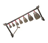 HANABASS Antique Chinese Bells Instrument Chime Model Vintage Percussion Musical Decor for Enhancing Focus and Rhythm Any Space
