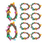 HANABASS Artificial Berry Candle Wreath for Wedding Centrepiece Or Banquet Table Decoration 10pcs Spring with Fade-resistant Colours and Multi-scene Flexibility
