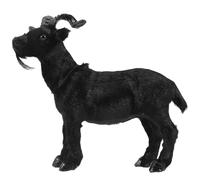 HANABASS Artificial Goat Model for Garden Outdoor Decor Goat Statue for Lawn for Farm Scene Black Sheep Model for Lawn Decoration for Landscape