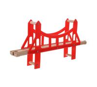 HANABASS Assembled Train Track Bridge Toy for Toddlers Educational Wooden Railway Expansion Accessories Magnetic Connection for Creative Play and Motor Skill Development