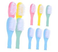 HANABASS Baby Hair Brush and Newborn Comb 10pcs Set Comfortable Infant Scalp Massage Soft Bristle Brushes for Babies Boy Girl Hair Care Bath Accessories