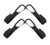HANABASS Baby Stroller Hook Hanger Set 4pcs, Multi-Purpose Nylon Carabiner Clips for Pram Bags and Trolleys, Sturdy Mountaineering Buckle Hooks for Parents and Caregivers