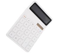 HANABASS Basic Students Desktop Calculator with Battery and Solar Power, Practical Abs Material Desk Calculator for School and Office Use, Compact Digital Calculating Tool and Students