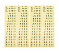 HANABASS Bass Practice Tool with 4pcs Bass Scale Stickers for Practical Pvc Material Designed for Beginners and Novices to Learn Notes