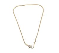 HANABASS Bendable Snake Necklace for Women with Zircon Charms Fashion Statement Jewelry Collar Featuring Distinctive Serpent Motif Copper Craftsmanship Bold Design for Unique Style