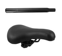 HANABASS Bike Seat Cushion for Balance Bikes and Scooters Thickened Soft Cushion with Support Stem and Easy Installation Durable and Secure for Rides