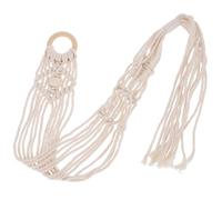 HANABASS Bohemian Macrame Guitar Wall Mount Hanger with Cotton Rope 95Cm Guitar Holder Ukulele Wall Hanger Compatible with Music Room and Home Display