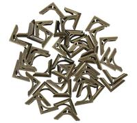 HANABASS Book Corner Protectors Elegant and Stylish 50pcs Vintage Style Metal Sturdy Decorative Edges Book Corner Covers for Folders and Menus for Crafts and Cardmaking