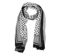 HANABASS Breathable Chiffon Palestine Scarf Lightweight Arab Head Neck Scarf for Men and Women Versatile Printed Middle Eastern Wrap for Travel Parties Weddings Soft and Design