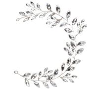 HANABASS Bridal Hairband for Women with Rhinestone Decoration, Lightweight Metal Headpiece Wedding Hair Accessory, Comfortable Wearing Feeling, Classic Simple Style Suitable for Birthday