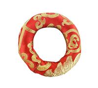 HANABASS Buddha Sound Bowl Cushion Pad 18cm Diameter Handmade Tibetan Singing Bowl Mat for Meditation Rituals Copper Bell Base, Sound Healing Cushion for Mindfulness Practice Random Color