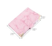 HANABASS Budget Binder A6 with Zipper Envelopes and Self-adhesive Stickers for Finance Organization and Cash Saving, Pvc Material, Suitable for Private Houses and Schools