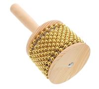 HANABASS Cabasa Handheld African Musical Instrument Metal 8.5cm Small Percussion Instrument for Boys and Girls Portable Creative Latin Jazz Band Performance