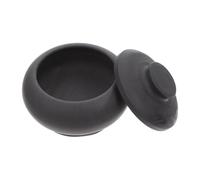 HANABASS Calligraphy Inkstone Painting Inkslab Classic Design Black Raw Stone Ink Container Practical Workmanship Beautiful Look Decoration for Desk Daily Practice Writing for Friends Who