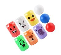 HANABASS Can Shape Bowling Set with Cartoon Animal Patterns Durable Pins and Lightweight Balls Educational Interactive Indoor Outdoor Game for Early Intelligence Development