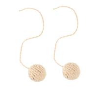 HANABASS Cat Scratching Rope Replacement Balls and Easy Installation 2pcs with Multifunctional Design Sturdy Jute Rope Material for Indoor Cats for Kitten Play