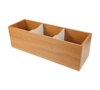HANABASS CD Storage Rack Box and Space-saving Design Large Capacity Wooden with Quick Accessibility Freestanding Structure CD Shelf Unit for Home Organization and Desktop Use