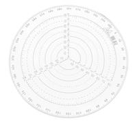 HANABASS Center Finder Circle Ruler, Circle Drawing Tool, Plastic round Template, Size S, Find Centre Hole, for Metal and Wood, Finishing Woodworking and Crafts
