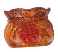 HANABASS Ceramic Flower Planter Luck Bag Shape Premium Texture Brown Container for Money Tree Indoor Home Decor Study Room