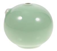 HANABASS Ceramic Water Dropper Calligraphy Water Container Green Ceramic Easy to Clean Hand-Painted for Chinese Culture Lovers Creating Chinese Calligraphy and Paintings