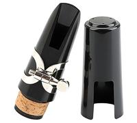 HANABASS Clarinet Woodwind Instrument Accessories Set Protective Cap and b Flat Mouthpiece Replacement for Clarinet Parts and Wind Instrument Mouthpieces