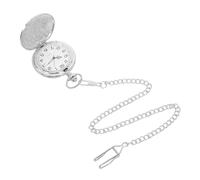 HANABASS Classic Vintage Quartz Pocket Watch for Men with Precise Mechanical Movement and Flip Cover Design Silver Alloy Case Suitable for Formal and Casual Occasions