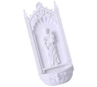 HANABASS Classic White Resin Religious Jesus Figurine Pendant for Office Or Table, Lightweight and Not Easy to Break, Exquisitely Crafted Miniature Jesus Madonna Ornament for Home Decor