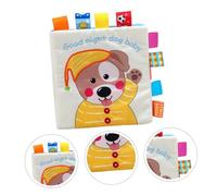 HANABASS Cloth Book Soft Fabric Educational Plaything with Built in Call for Boy Girl Boy Girl Early Learning Puppy Goodnight Puzzle Washable Portable Cloth Book