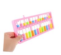 HANABASS Colorful Beads Abacus Calculating Tool with Rods Portable Plastic Arithmetic Aid for Early Math Education Addition Subtraction Learning