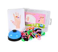 HANABASS Colorful Ring Toys Set for Boys and Girls Educational Finger Playthings for Interactive Family Games Thought-Provoking Early Learning Toy for Children