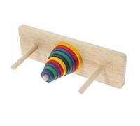 HANABASS Colorful Wooden Hanoi Tower Puzzle Game Unlock for Adults Smooth Safe Design for DIY Parties Mind Puzzles Creative Fun