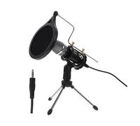 HANABASS Condenser Microphone Kit Tripod Stand for Computer Recording Live Broadcast Mic