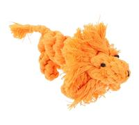 HANABASS Cotton Rope Lion Shaped Pet Chew for Puppies Safe Molar Grinding Promotes Healthy Growth Reduces Destructive Behavior for Interactive Play Teething Relief