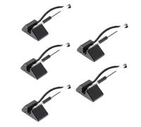 HANABASS Counter Gel Ink Pens 5Pcs Black Writing Pens with Adhesive-backed Base for Bank Office Public Use