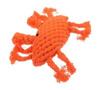 HANABASS Crab Shaped Puppy Chew with Safe Cotton Rope for Teeth Cleaning Lightweight Durable Dog for Breeds Supports Oral Health and Entertainment