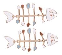 HANABASS Creative Fish Bone Earrings for Women Alloy Drop Pendant Fashion Jewelry Statement Accessory for Daily Wear Travel Party Prom