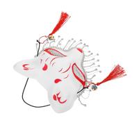 HANABASS Creative Half Face Fox Mask Party Mask for Cosplay Party Lightweight Plastic Material Suitable for Both Men and Women Convenient and Decorative Accessory