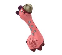 HANABASS Creative Rechargeable Microphone Toy for Boys and Girls, Pink Plastic Singing Microphone Speaker, Wireless Karaoke Toy Suitable for Children's Entertainment and Educational Play