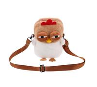 HANABASS Cute Chicken Plush Crossbody Bag Cartoon Animal Coin Purse Soft Small Shoulder Handbag for Girls Kids Novelty Fluffy Hen Chick Purse