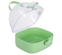 HANABASS Cute Hamster Things Small Pet Carrier Portable Critter Carrier Mice Cage Rabbit Bunny Hamster Supplies Water Bottle Cage