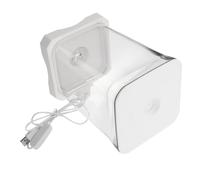 HANABASS Desktop Ecological Fish Tank Table Tank for Shrimp Jellyfish Top Feeding Hole Plastic Aquarium for Office Tabletop Display