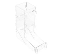 HANABASS Dice Tower Kit Collapsible Clear Acrylic Dice Rolling Tower for Tabletop Board Games Portable Gaming Accessory Enhancing Gameplay Experience Compact Design for