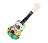 HANABASS DIY Graffiti Ukulele Kit Wooden Ukulele Building for Hand-painted Craft Music Instrument with Smooth Surface Portable Lightweight Design for Creative Learning and Musical Play