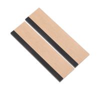 HANABASS Dobro Resophonic Guitar Bridge Saddle Cut and Slotted Maple Wood with Ebony Insert, Acoustic Guitar Replacement Part for Resonator and Spider Bridge, Sturdy Brown Wooden Saddle