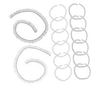 HANABASS Doll Eyelash Strips Set 20pcs 0.4x20cm Black Brown Diy Doll Eyelash Accessories for Craft Making with Safety Eyes